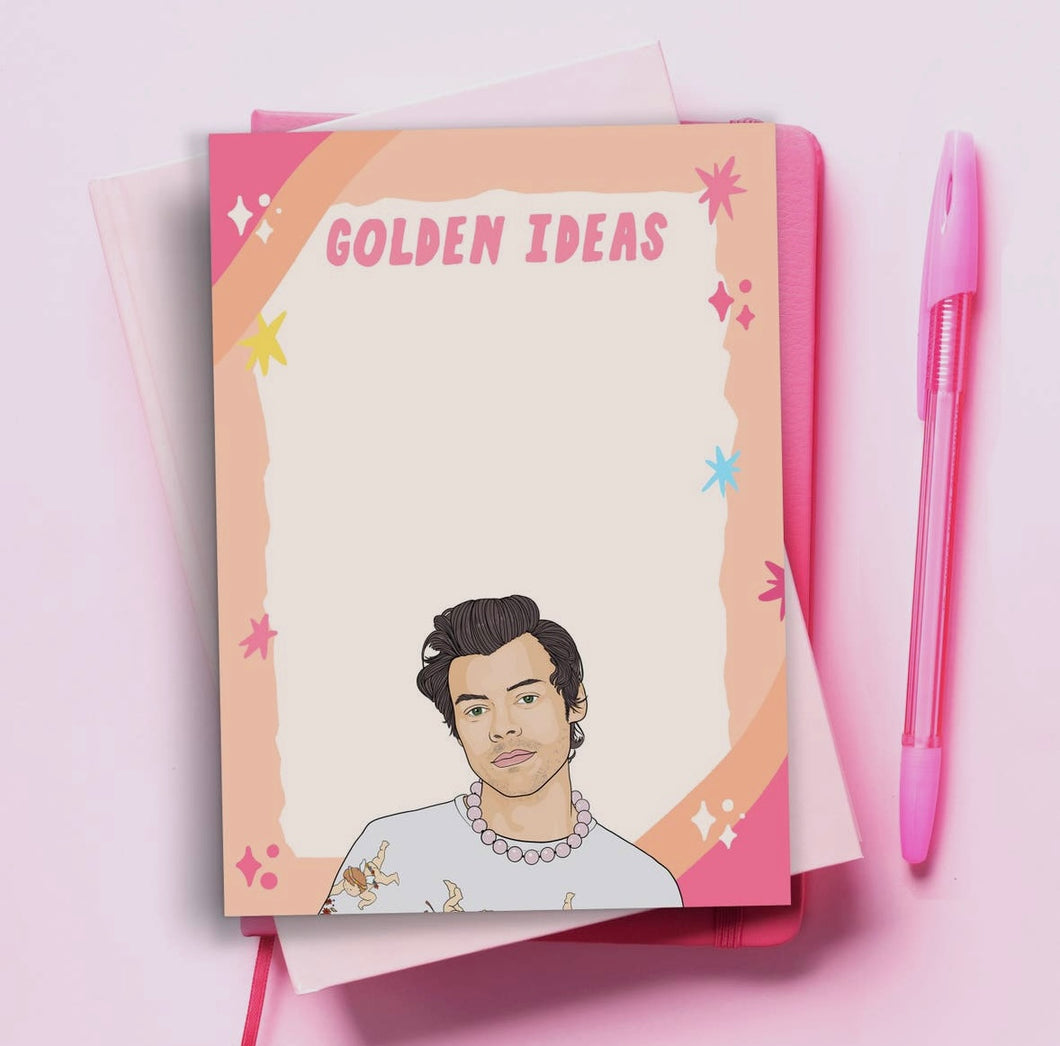 “Golden Ideas” Harry Styles Notepad