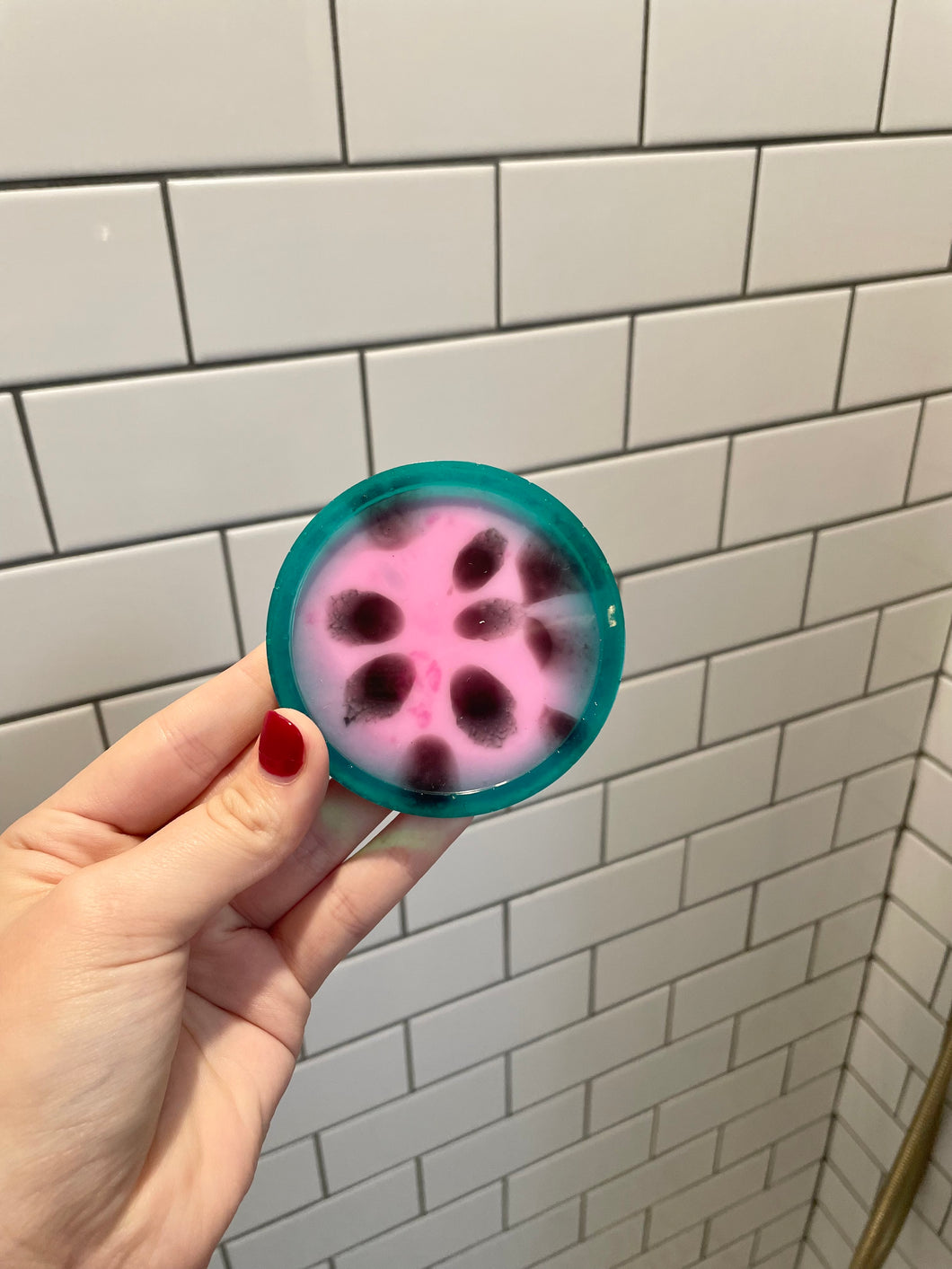 Watermelon circle trinket tray/coaster